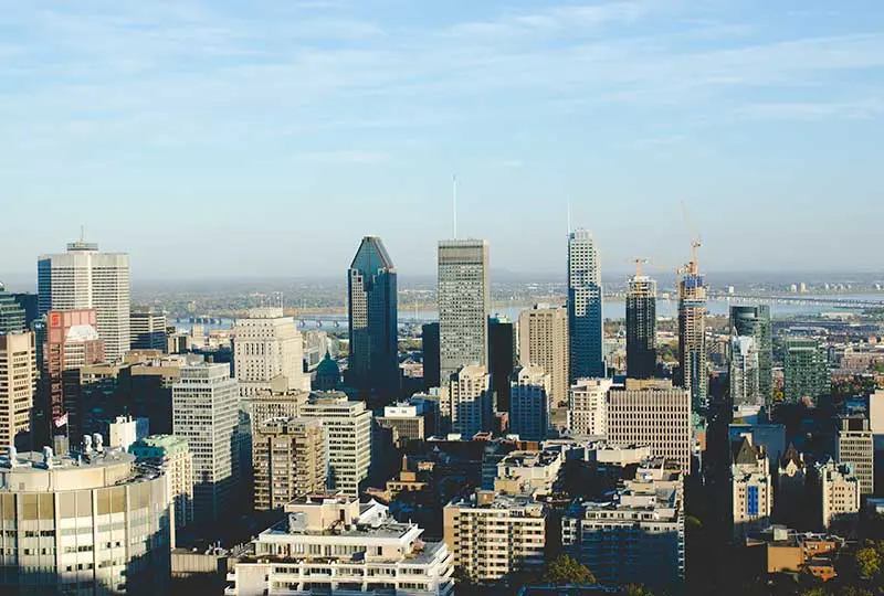 Montreal view, cities of Eastern Canada
